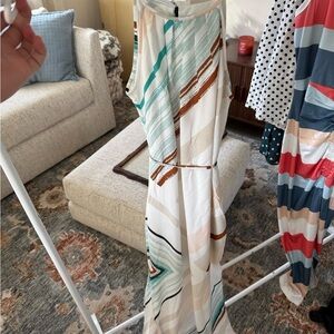 White House Black Market Pastel Patterned Dress